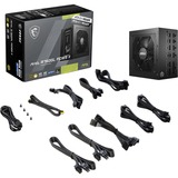 MSI MAG A750GL PCIE5 II, 750 Watt voeding  Zwart, 1x 12VHPWR, 3x PCIe, kabelmanagement