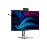 Philips 27B2U4601H/00 27" LED monitor Zilver/zwart, HDMI, DisplayPort, USB-C, Webcam, 120 Hz