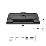 Philips 27B2U4601H/00 27" Ledmonitor Zilver/zwart, HDMI, DisplayPort, USB-C, Webcam, 120 Hz