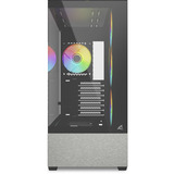 Sharkoon AK7 ARGB midi tower behuizing Zwart | 2x USB-A | 1x USB-C | RGB | Tempered Glass