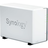 Synology DiskStation DS223j incl. 2x Seagate IronWolf 4 TB harde schijf nas Wit, 2x USB 3.2 Gen 1