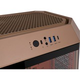 Thermaltake The Tower 300 - Gravel Sand mini tower behuizing Bruin | 3x USB-A | Tempered Glass