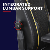 Trust GXT 721 Ruya Pro Premium comfortabele gamingstoel Zwart/geel