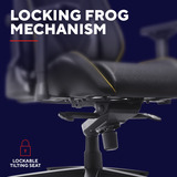 Trust GXT 721 Ruya Pro Premium comfortabele gamingstoel Zwart/geel