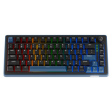 Ducky OK-M-75 RGB mechanisch toetsenbord Zwart, US lay-out (QWERTY), KTT Tactile, 75%, 75%, RGB, Hot-swap, PBT, 2.4 GHz / Bluetooth / USB-C