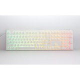 Ducky One 3 Classic Pure White RGB mechanisch toetsenbord Wit, US lay-out (QWERTY), Cherry MX Blue, 100%, RGB led, Double-shot PBT, Hot-swappable, QUACK Mechanics