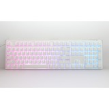 Ducky One 3 Classic Pure White, toetsenbord Wit, US lay-out, Cherry MX Blue, RGB led, Double-shot PBT, Hot-swappable, QUACK Mechanics