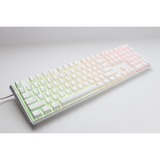 Ducky One 3 Classic Pure White, toetsenbord Wit, US lay-out, Cherry MX Blue, RGB led, Double-shot PBT, Hot-swappable, QUACK Mechanics