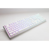 Ducky One 3 Classic Pure White, toetsenbord Wit, US lay-out, Cherry MX Blue, RGB led, Double-shot PBT, Hot-swappable, QUACK Mechanics