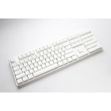 Ducky One 3 Classic Pure White, toetsenbord Wit, US lay-out, Cherry MX Blue, RGB led, Double-shot PBT, Hot-swappable, QUACK Mechanics