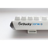 Ducky One 3 Classic Pure White, toetsenbord Wit, US lay-out, Cherry MX Blue, RGB led, Double-shot PBT, Hot-swappable, QUACK Mechanics