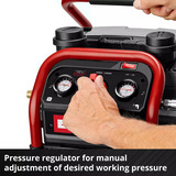 EINHELL SILENZZO 18/160 Professionele draadloze luchtcompressor Zwart/rood, Accu en oplader niet inbegrepen