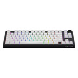 Hator Skyfall Wireless RGB mechanisch gaming toetsenbord Zwart, US lay-out (QWERTY), HATOR Aurum Lemon, 80% (TKL)	, RGB, Double shot ABS, Hot-swap, 2.4GHz | Bluetooth | USB-C