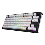 Hator Skyfall Wireless RGB mechanisch gaming toetsenbord Zwart, US lay-out (QWERTY), HATOR Aurum Lemon, 80% (TKL)	, RGB, Double shot ABS, Hot-swap, 2.4GHz | Bluetooth | USB-C