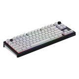 Hator Skyfall Wireless RGB mechanisch gaming toetsenbord Zwart, US lay-out (QWERTY), HATOR Aurum Lemon, 80% (TKL)	, RGB, Double shot ABS, Hot-swap, 2.4GHz | Bluetooth | USB-C