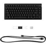 HyperX HyperX Alloy Rise 75 RGB mechanisch gaming toetsenbord Zwart, US lay-out (QWERTY), HyperX Red, 75%, RGB leds, PBT Keycaps, hot swap