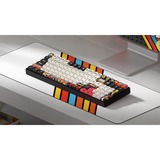 Iqunix F97 Graffiti Diary Wireless Mechanical Keyboard, gaming toetsenbord Zwart/wit, US lay-out, TTC Gold Pink, RGB leds, 96%, Hot-swappable, PBT, 2.4GHz | Bluetooth 5.1 | USB-C