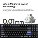 Keychron Q3 HE 8K Magnetic Switch Keyboard Zwart, US lay-out (QWERTY), Keychron Ultra-Fast Lime, 80% (TKL)	, RGB, Hot swap, 8K
