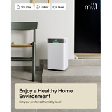 Mill MDH12 luchtontvochtiger Wit, 12 liter per dag, voor 15m²