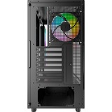 Montech XR midi tower behuizing Zwart | 2x USB-A | 1x USB-C | RGB | Tempered Glass