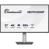 iiyama ProGraphic HB2701UHSNP-B1 27" 4K Ultra HD monitor Zwart (mat), 1x DisplayPort, 1x HDMI, 2x USB-C, 3x USB-A, 1x RJ-45