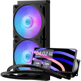 Cooler Master MasterLiquid Core LCD 6" 240 Black ARGB waterkoeling Zwart