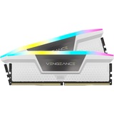 Corsair 32 GB DDR5-6000 Kit werkgeheugen Wit, CMH32GX5M2B6000C30W, Vengeance RGB, XMP 3.0