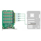 DeLOCK PCIe x16 > 4x internal NVMw M.2 Key M 