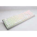 Ducky One 3 Classic Pure White RGB mechanisch toetsenbord Wit, US lay-out (QWERTY), Cherry MX Red, 100%, RGB led, Double-shot PBT, Hot-swappable, QUACK Mechanics
