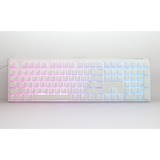 Ducky One 3 Classic Pure White, toetsenbord Wit, US lay-out, Cherry MX Red, RGB led, Double-shot PBT, Hot-swappable, QUACK Mechanics