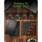 ICY BOX IB-1920M-C42 externe behuizing Zwart, Passieve koeling