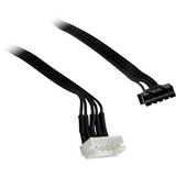 Inter-Tech Argus RGB Fan Set RS-14 case fans Zwart, 3 stuks, 140 x 140 x 25 mm, PWM