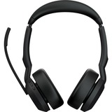 Jabra Evolve2 55, UC on-ear headset Zwart, Stereo, USB-A, Link380a, gecertificeerd voor Google Meet en Zoom