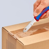 KNIPEX Electriciën Zakmes 16 20 50 SB Rood/blauw, Lengte 120mm