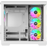 Thermaltake View 380 WS ARGB Snow midi tower behuizing Wit/houtkleur | 2x USB-A | 1x USB-C | RGB | Tempered Glass