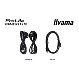 iiyama ProLite X2491HS-B1 23.8" monitor Zwart, 120 Hz, HDMI, DisplayPort, Audio