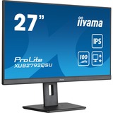 iiyama ProLite XUB2792QSU-B6 27" monitor Zwart (mat), HDMI, DisplayPort, USB, Audio