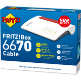 AVM AVM FRITZ!Box 6670 Cable Edition International router Wit/rood