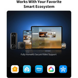 Aqara Deurbelcamera G400 (bedraad) Zwart, 2K