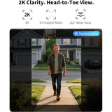 Aqara Deurbelcamera G400 (bedraad) Zwart, 2K
