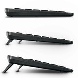 CHERRY STREAM DESKTOP ULTIMATE, desktopset Zwart, US lay-out, SX-Technologie	, 4000 dpi, White led, ABS, 2.4 GHz / Bluetooth / USB