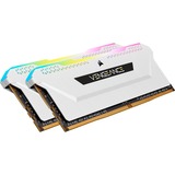 Corsair 16 GB DDR4-3200 Kit werkgeheugen Wit, CMH16GX4M2E3200C16W, Vengeance RGB PRO SL, XMP 2.0