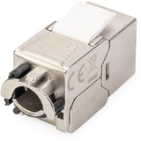 Digitus CAT 6A Keystone module met intelligente kabelmanager Zilver, 24 stuks