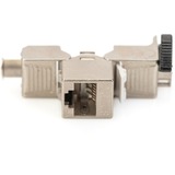 Digitus CAT 6A Keystone module met intelligente kabelmanager Zilver, 24 stuks