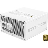 NZXT C1000 Gold ATX 3.1 modulaire 1000 watt voeding  Wit, 1x 12V-2x6, 3x PCIe