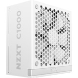 NZXT C1000 Gold ATX 3.1 modulaire 1000 watt voeding  Wit, 1x 12V-2x6, 3x PCIe