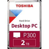 Toshiba P300, 2 TB harde schijf SATA 600, HDWD320UZSVA, Bulk