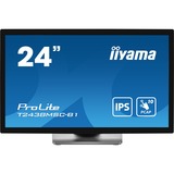 iiyama ProLite T2438MSC-B1 23.8" touchscreen monitor Zwart (mat), Touch, HDMI, DisplayPort, USB, Audio