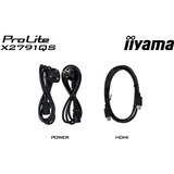 iiyama ProLite X2791QS-B1 27" monitor Zwart (mat), 1x DisplayPort, 1x HDMI