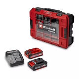 EINHELL Professional Accu Klopboor-/Schroefmachine TP-CD 18/70 Li-i BL+70 (2+3Ah) klopboorschroevendraaier Rood/zwart, Incl. 2.0 Ah + 3.0 Ah Power X-Change accu en lader, 70-delige bit-/booraccessoireset, E-Case S-F